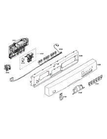 Control Panel parts for Bosch Dishwasher SHE46C05UC/47 from AppliancePartsPros.com