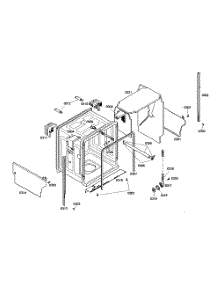 Cabinet Assembly parts for Bosch Dishwasher SHE46C05UC/47 from AppliancePartsPros.com