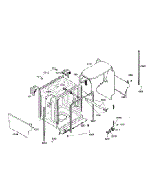 Cabinet Assembly parts for Bosch Dishwasher SHE46C02UC/43 from AppliancePartsPros.com