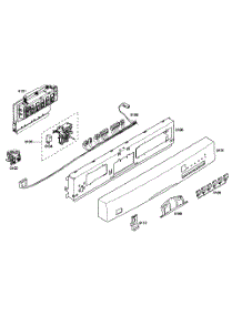 Control Panel parts for Bosch Dishwasher SHE46C05UC/22 from AppliancePartsPros.com