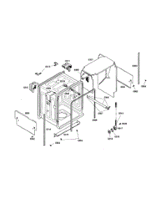 Cabinet Assembly parts for Bosch Dishwasher SHE46C02UC/36 from AppliancePartsPros.com