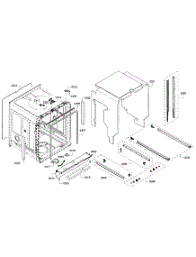 Frame parts for Bosch Dishwasher SHX7PT55UC/07 from AppliancePartsPros.com