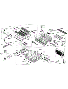 Rack parts for Bosch Dishwasher SHX7PT55UC/07 from AppliancePartsPros.com