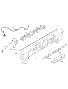 Control Panel parts for Bosch Dishwasher SHX53T55UC/07 from AppliancePartsPros.com