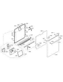Door parts for Bosch Dishwasher SHX53T55UC/07 from AppliancePartsPros.com