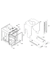 Frame parts for Bosch Dishwasher SHX53T55UC/07 from AppliancePartsPros.com