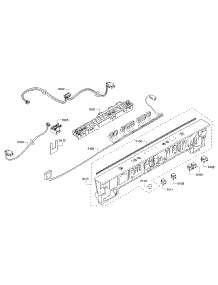 Control Panel parts for Bosch Dishwasher SHX3AR55UC/20 from AppliancePartsPros.com