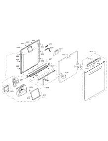 Door parts for Bosch Dishwasher SHP53T55UC/07 from AppliancePartsPros.com