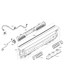 Control Panel parts for Bosch Dishwasher SHE65T52UC/07 from AppliancePartsPros.com