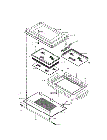 Door, Upper And Lower parts for Bosch Wall Oven HBN656AUC from AppliancePartsPros.com
