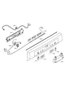 Control Panel parts for Bosch Dishwasher SHE3AR76UC/12 from AppliancePartsPros.com