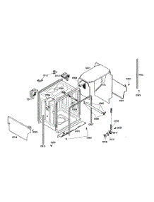 Cabinet Assembly parts for Bosch Dishwasher SHE46C02UC/38 from AppliancePartsPros.com