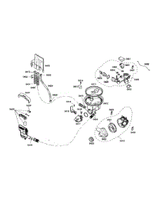 Pump Assembly parts for Bosch Dishwasher SHE46C02UC/38 from AppliancePartsPros.com