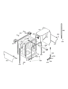 Cabinet Assembly parts for Bosch Dishwasher SHE46C02UC/46 from AppliancePartsPros.com