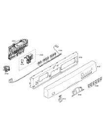 Control Panel parts for Bosch Dishwasher SHE46C02UC/33 from AppliancePartsPros.com