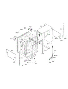 Cabinet Assembly parts for Bosch Dishwasher SHE46C02UC/33 from AppliancePartsPros.com