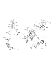 Pump Assembly parts for Bosch Dishwasher SHE46C02UC/33 from AppliancePartsPros.com