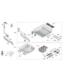 Rack Assembly parts for Bosch Dishwasher SHE46C02UC/33 from AppliancePartsPros.com