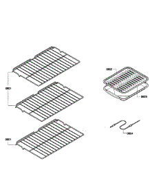 Shelfs parts for Bosch Wall Oven HBL5450UC/08 from AppliancePartsPros.com