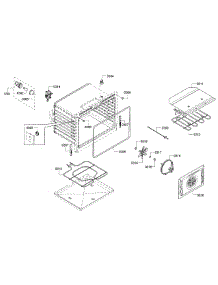 Cavity Assembly parts for Bosch Wall Oven HBL5751UC/01 from AppliancePartsPros.com