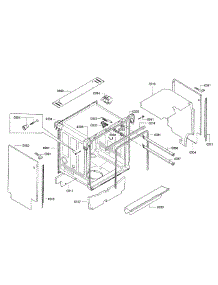 Cavity & Frame parts for Bosch Dishwasher SGE63E15UC/93 from AppliancePartsPros.com