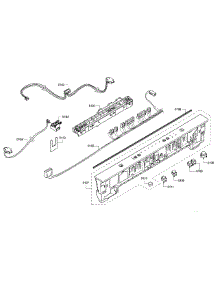 Control Panel parts for Bosch Dishwasher SHX3AR75UC/15 from AppliancePartsPros.com