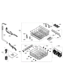 Rack Assembly parts for Bosch Dishwasher SHX3AR75UC/15 from AppliancePartsPros.com
