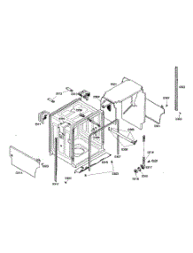 Cabinet Assembly parts for Bosch Dishwasher SHE46C02UC/40 from AppliancePartsPros.com