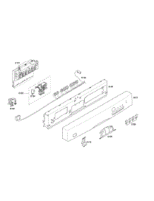 Control Panel parts for Bosch Dishwasher SHE45C05UC/50 from AppliancePartsPros.com