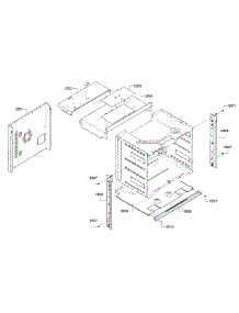 Frame parts for Bosch Wall Oven HBL8451UC/01 from AppliancePartsPros.com