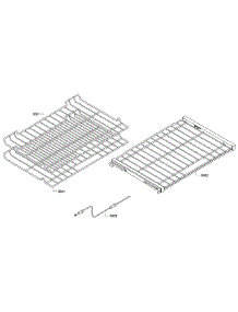Shelves parts for Bosch Wall Oven HBL8451UC/01 from AppliancePartsPros.com