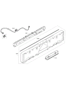 Control Panel parts for Bosch Dishwasher SHV68T53UC/02 from AppliancePartsPros.com