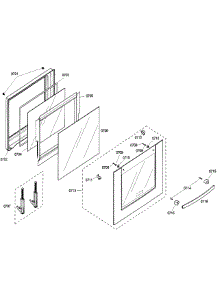 Door Lower parts for Bosch Wall Oven HBN5660UC/03 from AppliancePartsPros.com
