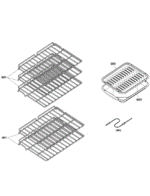 Shelfs parts for Bosch Wall Oven HBN5660UC/03 from AppliancePartsPros.com