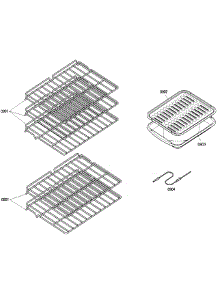 Shelfs parts for Bosch Wall Oven HBN5660UC/02 from AppliancePartsPros.com