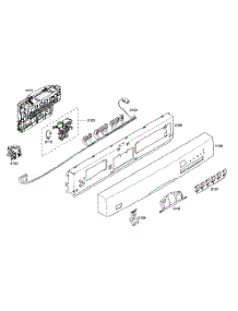 Control Panel parts for Bosch Dishwasher SHE45M02UC/50 from AppliancePartsPros.com