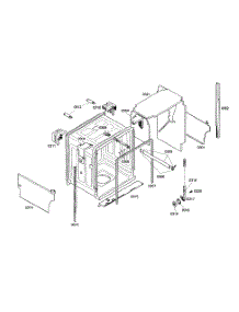 Cabinet Assembly parts for Bosch Dishwasher SHE45M02UC/50 from AppliancePartsPros.com