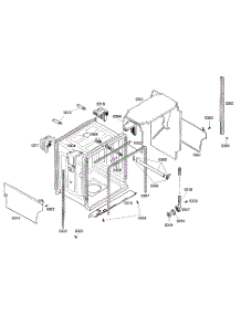 Cabinet Assembly parts for Bosch Dishwasher SHE45M02UC/46 from AppliancePartsPros.com
