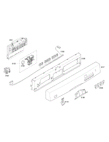 Control Panel parts for Bosch Dishwasher SHE45C02UC/56 from AppliancePartsPros.com