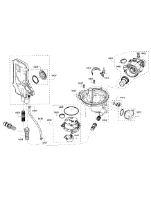 Pump parts for Bosch Dishwasher SHV68T53UC/02 from AppliancePartsPros.com