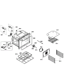 Oven Assembly parts for Bosch Wall Oven HBL5760UC/02 from AppliancePartsPros.com