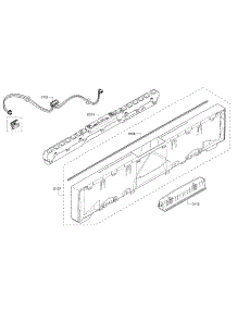 Control Panel parts for Bosch Dishwasher SHV68T53UC/04 from AppliancePartsPros.com