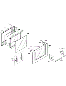 Door Assembly parts for Bosch Wall Oven HBL5450UC/05 from AppliancePartsPros.com