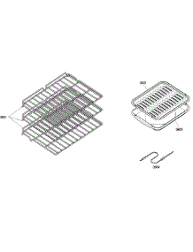 Rack parts for Bosch Wall Oven HBN5460UC/02 from AppliancePartsPros.com