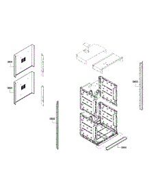 Frame parts for Bosch Wall Oven HBN5620UC/03 from AppliancePartsPros.com