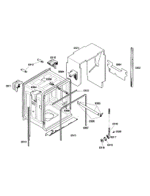Cabinet Assembly parts for Bosch Dishwasher SHE45M02UC/52 from AppliancePartsPros.com