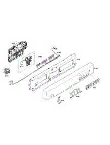 Control Panel parts for Bosch Dishwasher SHE45M02UC/56 from AppliancePartsPros.com