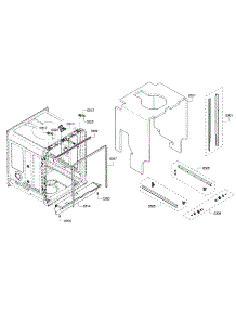 Frame parts for Bosch Dishwasher SHE53T55UC/07 from AppliancePartsPros.com
