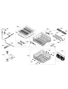 Rack parts for Bosch Dishwasher SHP65TL5UC/02 from AppliancePartsPros.com