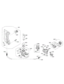 Pump parts for Bosch Dishwasher SPX68U55UC/23 from AppliancePartsPros.com